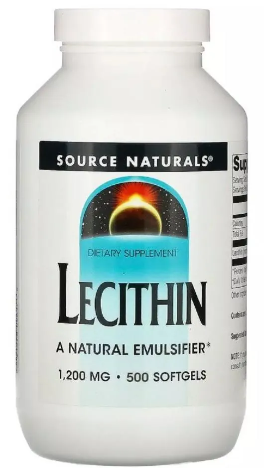 Лецитин Source Naturals Lecithin 1200 мг, 500 капсул