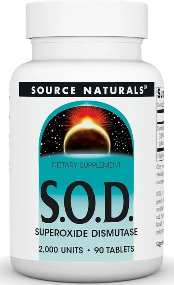 Ферменти СОД Source Naturals S.O.D. 250 мг, 90 таблеток