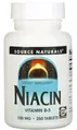 Ніацин (В3) Source Naturals Niacin В3 100 мг, 250 таблеток