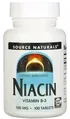 Ніацин (В3) Source Naturals Niacin В3 100 мг, 100 таблеток