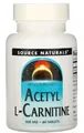 Ацетил L-Карнітин Source Naturals  Acetyl L-Carnitine 500 мг, 60 таблеток