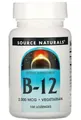 Вітамін В12 Source Naturals Vitamin B-12 2000 мкг, 100 таблеток для розсмоктування