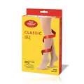 Гольфи компресійні Pani Teresa Classic CCL РТ0405, клас компресії 2, відкритий носок, короткі, колір чорний, розмір XXL