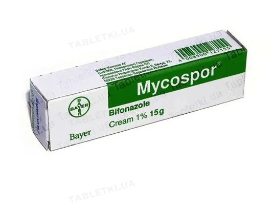 Мікоспор крем 1 % по 15 г у тубах