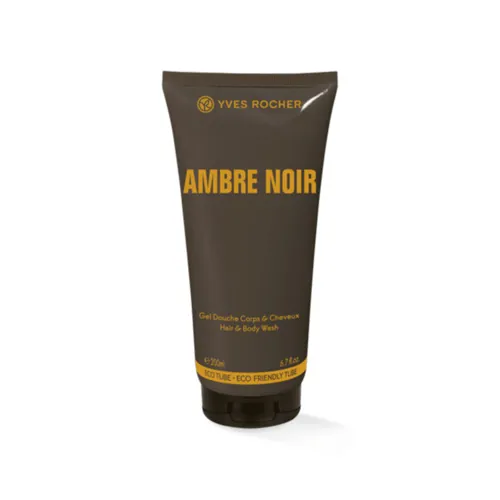 Гель для тіла та волосся Yves Rocher Ambre Noir парфумований для чоловіків, 200 мл