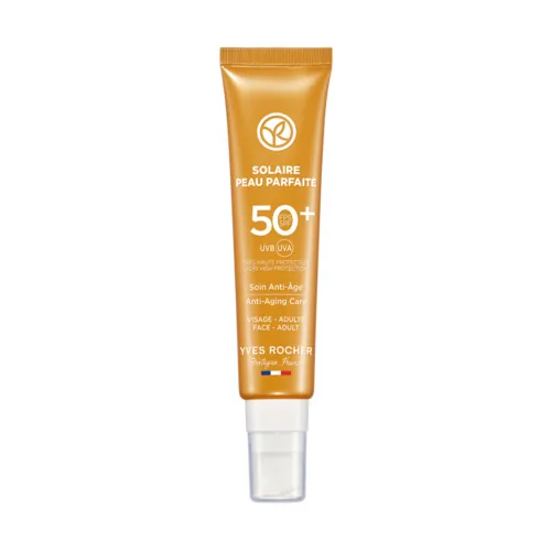 Крем сонцезахисний Yves Rocher Solaire Peau Parfaite SPF50+ для обличчя, 40 мл