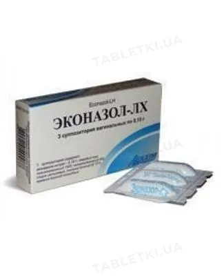 Еконазол супозиторії вагін. по 0.15 г №3