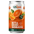 Вода вітамінізована Uaqua слабогазована, 0,25 л в банці