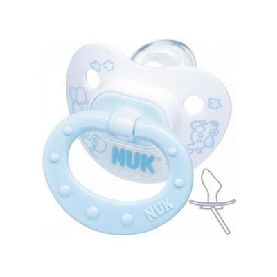 Пустышка силиконовая NUK Baby Blue 10736275 ортодонтична размер 2, 1 шт