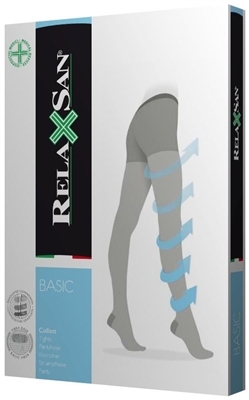 Колготки компрессионные Relaxsan Basic 880XL компрессия 18-22 мм рт. ст., 140 den, цвет бежевый, размер 5XL