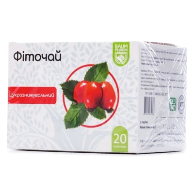 Фиточай Baum Pharm №16 сахароснижающий по 1.5 г №20 в фил.-пак.