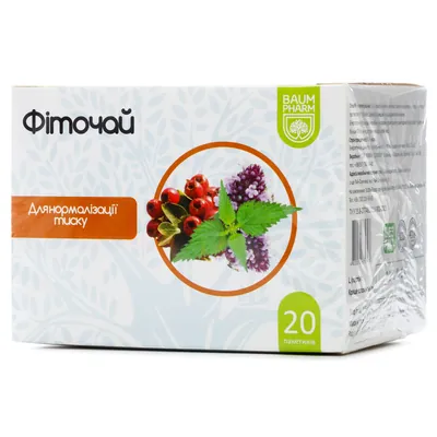 Фіточай Baum Pharm №6 тиск-норма по 1.5 г №20 у філ.-пак.