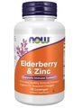 Чорна бузина та цинк NOW Elderberry & Zinc таблетки д/розсмок. №30