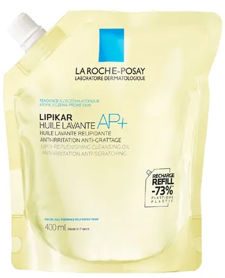 Олія для душу La Roche-Posay Lipikar AP+ ліпідовідновлююча, змінний блок, 400 мл