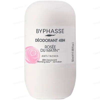 Дезодорант кульковий Byphasse Rosee du Matin 48h Ранкова роса, 50 мл