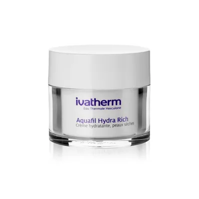 Крем для обличчя Ivatherm Aquafil Hydra Rich зволожуючий для чутливої шкіри сухого та дуже сухого типу, 50 мл