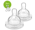 Соска силіконова Philips Avent Classic+ Anti-colic SCF632/27, 2 отвори, від 1 місяця, 2 шт