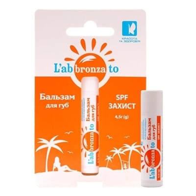 Бальзам для губ L'abbronzato Красота и Здоровье SPF-защита, 4,5 г