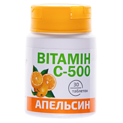 Витамин С-500 Красота и Здоровье со вкусом апельсина таблетки №30