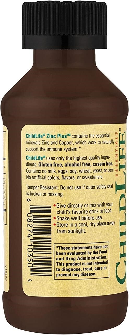 Цинк ChildLife Zinc Plus для детей, 118 мл