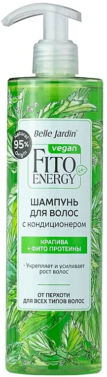 Шампунь-кондиціонер Belle Jardin Fito Energy Кропива та Кератин для жирного та нормального волосся, 400 мл