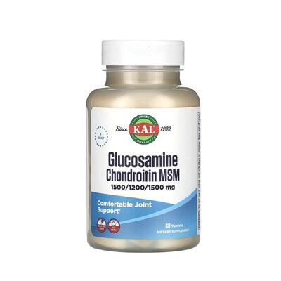 Глюкозамин & Хондроитин с МСМ KAL Glucosamine & Chondroitine MCM, 60 таблеток