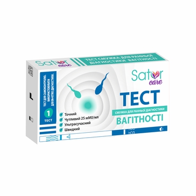 Тест-полоска Sator Care для определения беременности, 1 штука