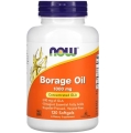 Масло огуречника NOW Borage Oil 1000 мг, 120 капсул