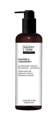 Гель для вмивання Beauty Derm Skin Fiction очищувальний з AHA-кислотами і чорницею, 200 мл