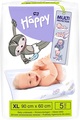 Пеленки Bella Baby Happy одноразовые впитывающие, 60 x 90 см, 5 шт