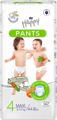Підгузки-трусики Bella Baby Happy Maxi, розмір 4, 8-14 кг, 44 шт