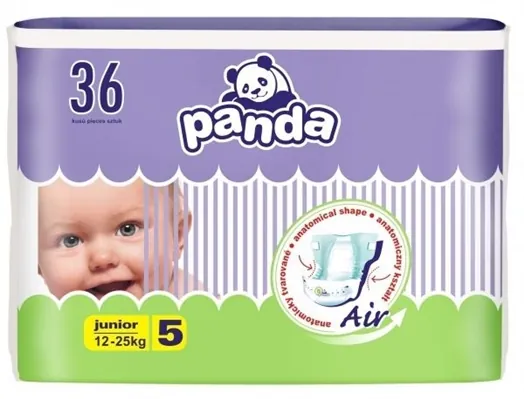 Підгузки Panda дитячі junior, розмір 5, 12-25 кг, 36 шт