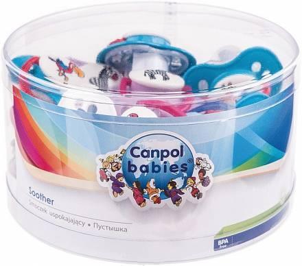 Пустышка силиконовая Canpol Babies круглая 22/520, 0-6 месяцев, 20 шт