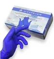Рукавички оглядові Alexpharm нітрилові без пудри нестерильні, розмір M, блакитні, пара