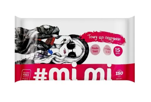 Серветки вологі MiMi Подружки, 15 шт