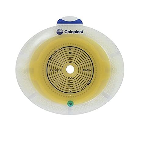 Пластина Coloplast 10035 SenSura Click Xpro стомическая для двухкомпонентного калоприемника, фланец 60 мм, отверстие 15-43 мм, 5 штук