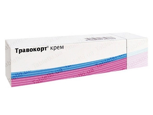 Травокорт крем по 15 г у тубах