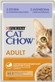Корм вологий для дорослих кішок Purina Cat Chow Adult з ягням і зеленою квасолею, 85 г