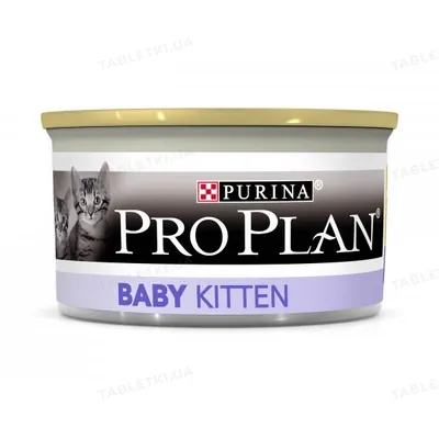 Корм вологий для кошенят Purina Pro Plan Baby Kitten від 1 до 12 місяців Мус з куркою, 85 г