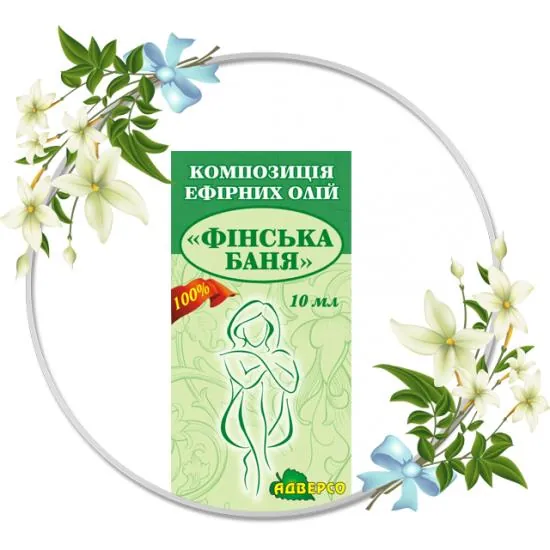 Композиція ефірних олій Адверсо Фінська баня, 10 мл