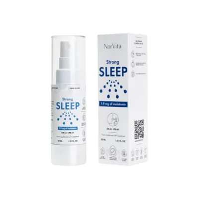 Комплекс для сну NorVita Strong Sleep спрей з мелатоніном, 30 мл