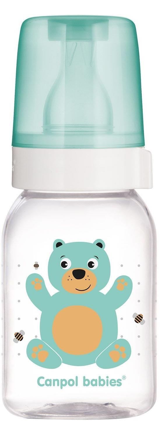 Бутылочка Canpol Babies 11/851 Веселые зверята с рисунком BPA Free, 120 мл