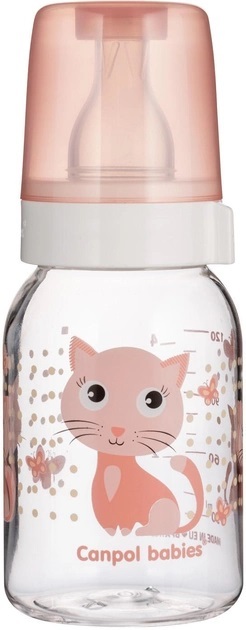 Бутылочка Canpol Babies 11/851 Веселые зверята с рисунком BPA Free, 120 мл