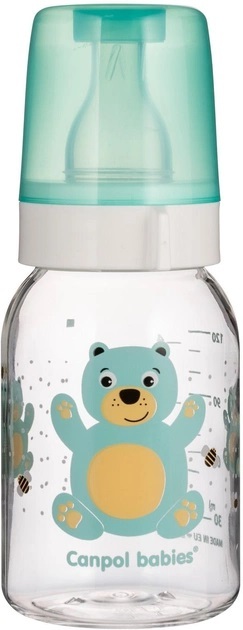 Бутылочка Canpol Babies 11/851 Веселые зверята с рисунком BPA Free, 120 мл