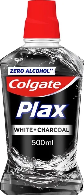 Ополіскувач для ротовій порожнини Colgate Plax White + Charcoal відбілюючий, 500 мл