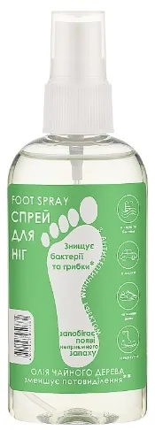 Спрей для ніг Аромат Antiseptic з антисептичним ефектом олія чайного дерева, 100 мл