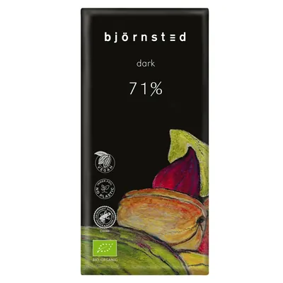 Шоколад органічний Bjornsted Чорний 71%, 100 г