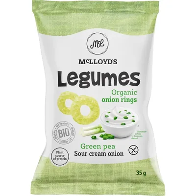 Снек Mclloyd's Legumes горох-кукурудза зі сметаною та цибулею, 35 г