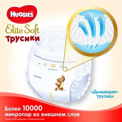 Підгузки-трусики Huggies Elite Soft Pants XL дитячі розмір 5, 12-17 кг, 38 шт