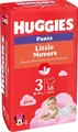 Підгузки-трусики Huggies Pants Little Movers для дівчаток розмір 3, 6-11 кг, 58 шт